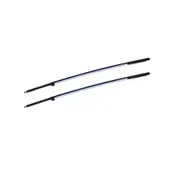 Aussie Traveller 2 x Black Mini Curved Roof Rafter (CRR) with LED
