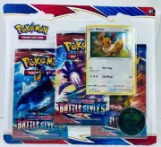 Pokémon: Battle Styles – 3-Pack Blister (Eevee Promo) [SEALED]