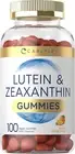 Carlyle Lutein and Zeaxanthin Gummies | 20Mg of Lutein Supplement | 100 Orange F