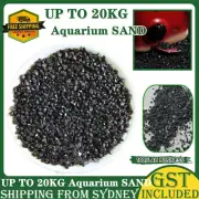 1-20KG BLACK SAND SUBSTRATE Aquascape Freshwater Aquarium Tank Sands 3-5mm AU