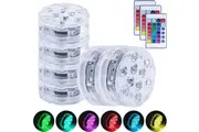 6 Pcs Lazy Dayz 13 Colors LED Remote Pool Light