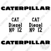 Fits Caterpillar No. 12 Decal Kit Scraper Equipment Decals Motor Grader