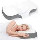 Memory Pillow for Sleeping, Ergonomic Cervical Neck Pillow for Neck Pain Relief,