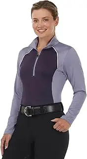 [Kerrits] Women's Charisma Coolcore Long Sleeve Horse Riding Shirt – Cooling Equestrian Summer Top, UPF 30 Sun Protection