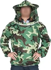 Generic Beekeeping Suit with Jacket, Hat Veil, Professional Protective Sleeves, Camouflage, Adults, Unisex, Beekeeping Suit, Protective Clothing, Beekeeping