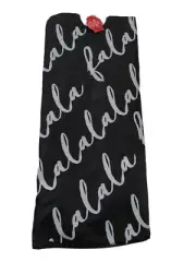 New, Tree Skirt, Falala, Black / White, 48 Inches, Christmas, Seasonal Holiday
