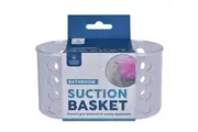 Small Shower Basket Soap Holder Kitchen Organizer with Suction Cups