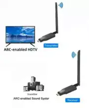 Wireless HDMI ARC Audio Transmitter Receiver TV Projector to Sound Bar Extender