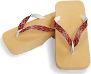 Hajime(一歩) [One Step] [Hajime] Geta Geta Clogs, Soft and Water Resistant, Made of Sponge, 11.2 inches (28.5 cm), BE/Yakasuri x Engine, 28.5, Yagasari x Engine, 28.5 cm