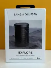 Bang & Olufsen BeoSound Explore (Black) Bluetooth 5.2, Portable Speaker. New!