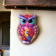 Small Guerrero Owl Wall Decor | Handcrafted Mexican Ceramic Accent