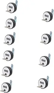 ASAKKURA 10pcs Key Cylinder Lock Rotary Tongue Cabinet for File Drawer Easy Installation for Office Storage Mailbox and More