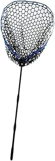 TENOL Telescoping Fishing Net, Catching Mesh Portable Gear Gift Fishing Tool Equipment Wading Net Silicone Mesh for Saltwater Kayak