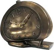 New Haven N91950WTCB 4 by 5-1/4 by 2-Inch Melting Bronze Faux Alarm Clock