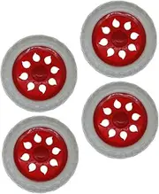 SUPVOX 4pcs Shopping Cart Castor Wheels Carry Wheels Replacement Carts with Wheels Storage Trolley Wagon Duffle Rolling Cart Shopping Trolley Token Four Cart Wheels Roues Pour Kit Plastic