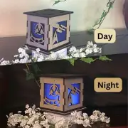 Star Trek Decorative Light Up Box | 5in Cubed Shelf Home Décor | Handmade | Gift