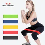 WOMEN GYM FITNESS RESISTANCE BANDS YOGA STRETCH RUBBER BAND