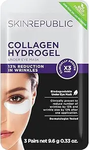 Skin Republic Collagen Under Eye Patch 3 Pack White