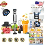 Professional 21-Speed Immersion Blender with Stainless Steel Blades & Chopper