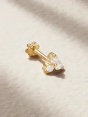 [MARIA TASH] MARIA TASH - Trinity 18-karat Gold Diamond Earring - One size One size Gold