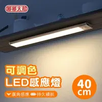 在飛比找森森購物網優惠-【嘟嘟太郎】可調光LED超薄智能感應燈(40cm) LED磁