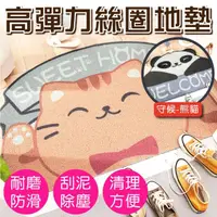 在飛比找momo購物網優惠-【新錸家居】高彈耐磨PVC絲圈地墊 玄關墊 進門墊45*75