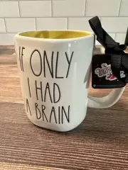 Rae Dunn Wizard Of Oz "If Only I Had A Brain" With The Scarecrow On Back
