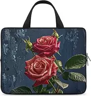 Laptop Case Sleeve Shockproof Computer Carrying Bag Shabby Chic Roses Notebook Case Cover Laptop Bag Water Resistant Computer Cases Tablet Briefcase for Travel Business 12 Inch