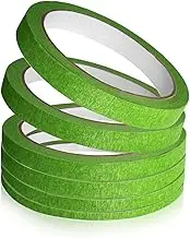 TEHAUX 6rolls Easy-Removal Masking Tapes Decorative Paper for Projects to Widths for Crafting Present Wrapping and Manicure