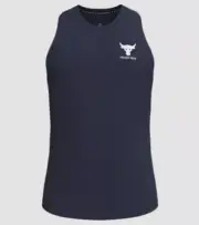 Under Armour Men's Project Rock Armour Print Fitted Tank Dwayne Rock Johnson LRG