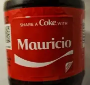 Share A Coke With Mauricio 2018 Personalized Gift Coca-Cola Coke Bottle