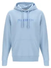 [J.W. Anderson] J. W. Anderson-Logo Embroidery Hoodie Felpe Celeste-Uomo L Blue
