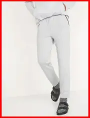 NWT Old Navy Go-Dry Terry Tapered Lounge Active Pants Light Gray XS-S 29-30