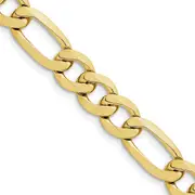 22 Inch 10K 10mm Concave Open Figaro Chain