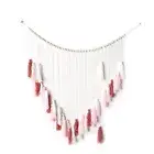 Macrame Wall Hanging- Macrame Wall Hanging with Wood Beads-Bohemian Wall2844