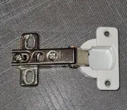 Blum knock off PLASTIC CUP slide on cabinet hinge NEW in bag w/plate Belwith