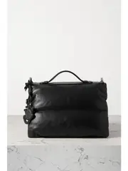 [Moncler Genius] Moncler Genius - + 1 Jw Anderson Quilted Padded Shell And Leather Tote - Black - One size One size Black