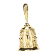 Golden Hand Ring Bell Embossing Golden Call Bell For Restaurant Service Hand WTD