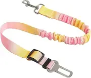 Dog Seat Belt for Car | Adjustable Car Dog Safety Seat Belt,Adjustable Elastic Buffer Vest Harness with Buckle Shockproof Pet Supplies for Small Medium Large