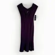 Stop Staring Sheath Dress Small Purple Y2K Fairy Goth Empire Waist Coquette