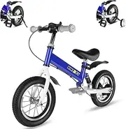 BIKEBOY Balance Bike 2 in 1,The Dual Use of a Kids Balance Bike and Kids Bike,12 14 Inches for 2-6 Years Old,with Shock Absorbers, Fenders, Pedals, Auxiliary Wheels