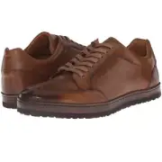 Mezlan "Frankfurt" Low-Top Leather Sneaker, Men's Lace-up Shoes, Cognac 8-13US