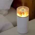 Salt Lamp Essential Oil Diffuser LED Night Light Color White Portable Humidifier