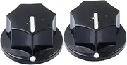 MINAOLULUS 2Pcs Volume Control Knobs for Guitar Ergonomic Design Potentiometer Knobs with Insert Shaft for Electric Guitar and Bass