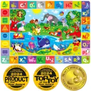 QUOKKA Baby Play Mat - Soft ABC Playmat for Toddlers, Non-Slip, Foldable