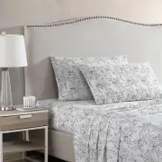 - Full Sheets, Cotton Percale Bedding Set, Crisp & Cool Home Decor (Hawley Fl...
