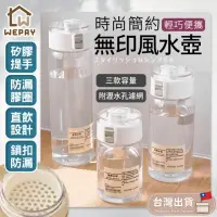 在飛比找momo購物網優惠-【WEPAY居家首選】簡約透明水壺-550ml(水壺 無印風