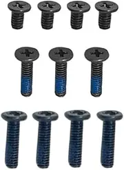 GinTai 11PCS（4 Long 3medium 4short ） Black Lower Bottom Base Cover Case Screws Replacement for Asus ROG Flow X13 GV301