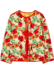 Kitri Theodora Floral-print Reversible Jacket - Multicoloured - S (UK8-10 / S) S (UK8-10 / S)