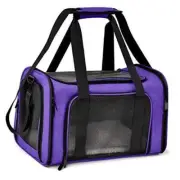 Cat Carriers Dog Carrier Pet Carrier for Small Cats Dogs Puppies Medium Purple